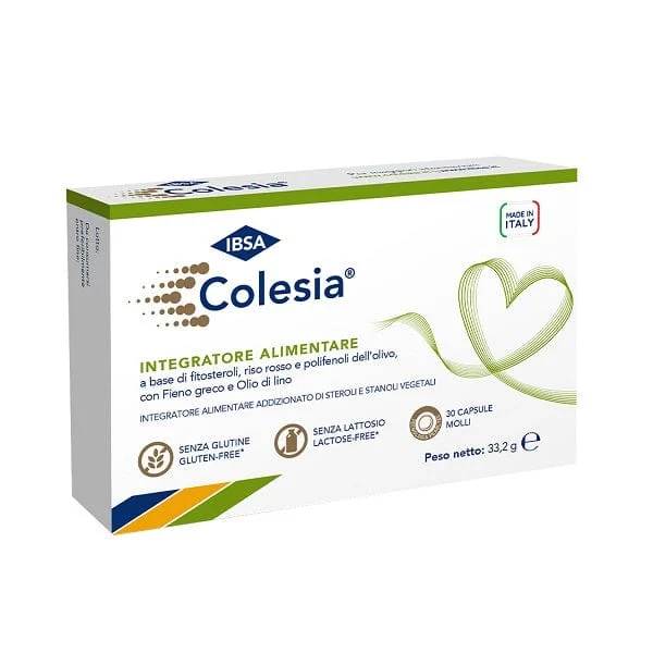 IBSA Colesia Integratore Alimentare Soft Gel 30 Capsule Molli