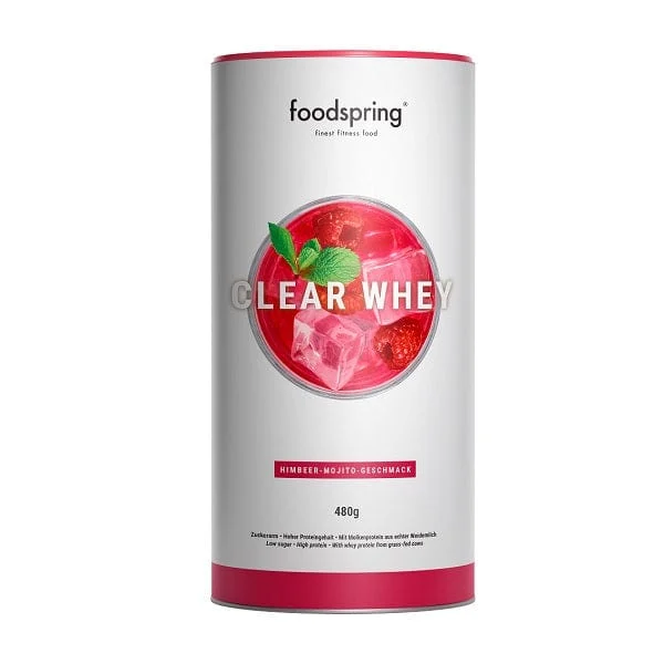 FOODSPRING Clear Whey Mojito Al Lampone 480 g