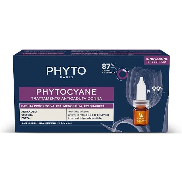 PHYTO Phytocyane Fiale Anti-Caduta Progressiva Dei Capelli Donna 12 x 5 ml