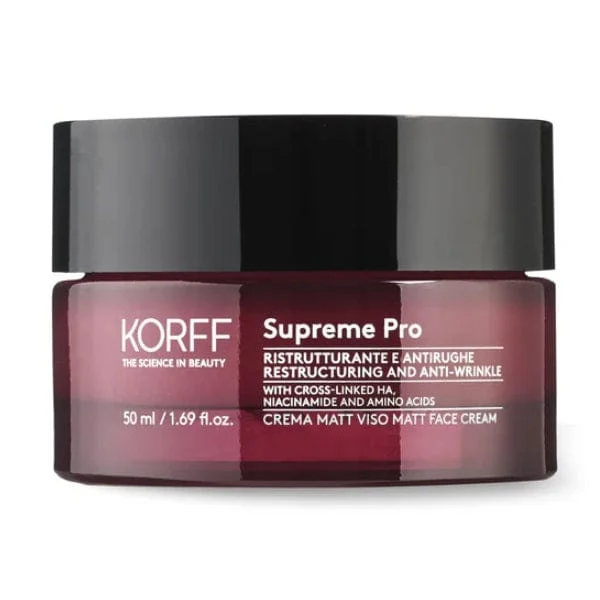 KORFF Supreme Pro Crema Matt Viso 50 ml Ristrutturante e Antirughe
