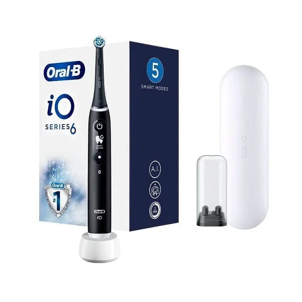 ORAL B iO Series 6 Black Spazzolino Elettrico con 2 Refill