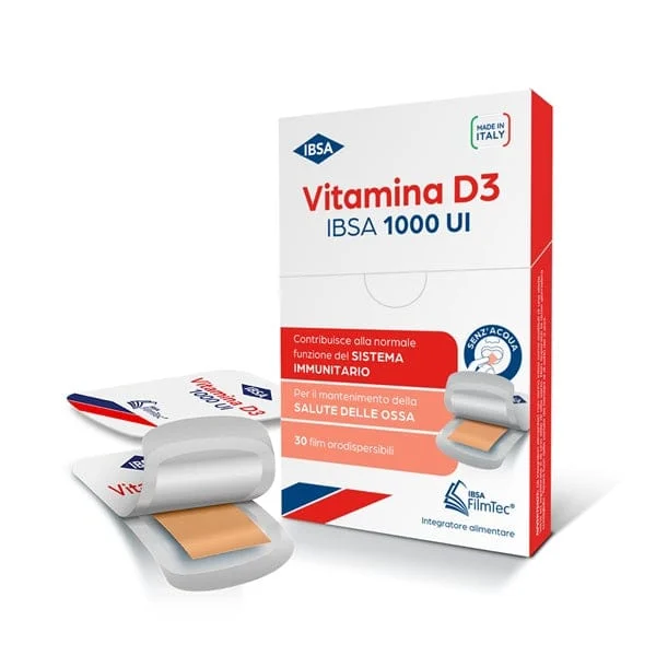 IBSA Vitamina D3 1000 UI 30 Film Orodispersibili Gusto Arancia