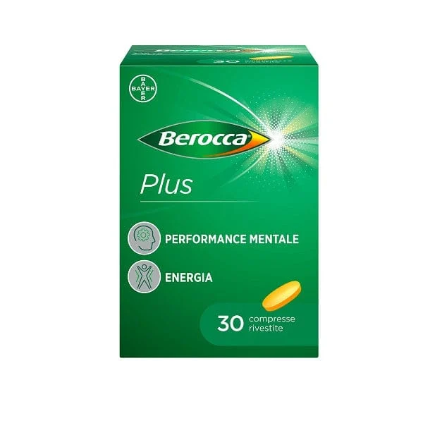 BEROCCA Plus Integratore Vitamine Minerali per Energia Concentrazione Memoria 30 Compresse
