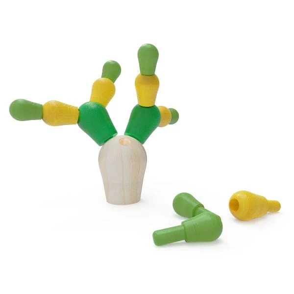 POPME Toys Balancing Cactus Gioco Legno 4+ Anni