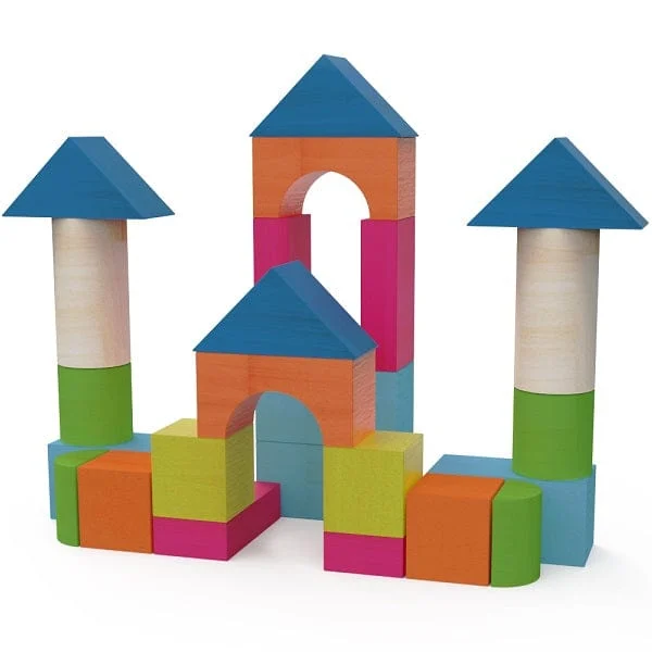 POPME Toys Building Blocks Gioco Legno 4+ Anni