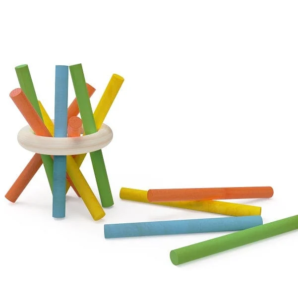POPME Toys Pick-up Sticks Gioco Bastoncini Legno 4+ Anni