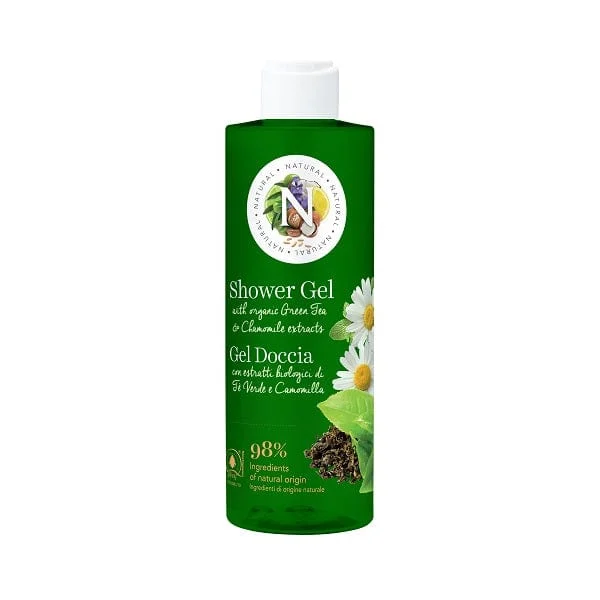 NATURAL Gel Doccia Naturale Al Tè Verde e Camomilla 400 ml
