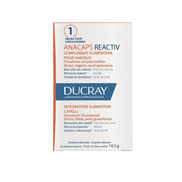 DUCRAY Anacaps Reactiv Trio Caduta Capelli Occasionale 3x 30 Capsule