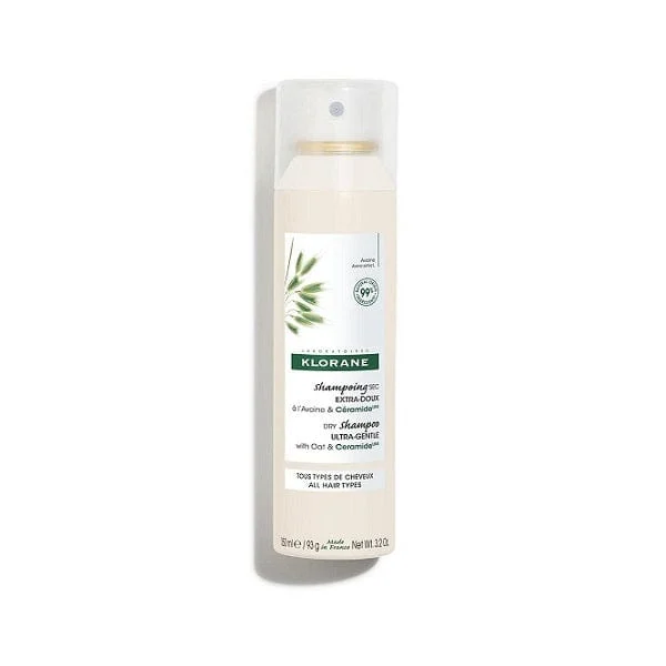 KLORANE Shampoo Secco Tutti i Tipi Di Capelli Extra-Delicato all'Avena & Ceramide Spray 150 ml
