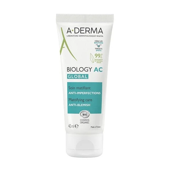 A-DERMA Biology AC Global Trattamento Opacizzante Anti-Imperfezioni 40 ml