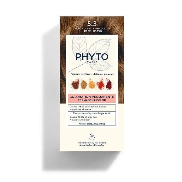 PHYTO Color Kit 5,3 Castano Chiaro Dorato Colorazione Permanente