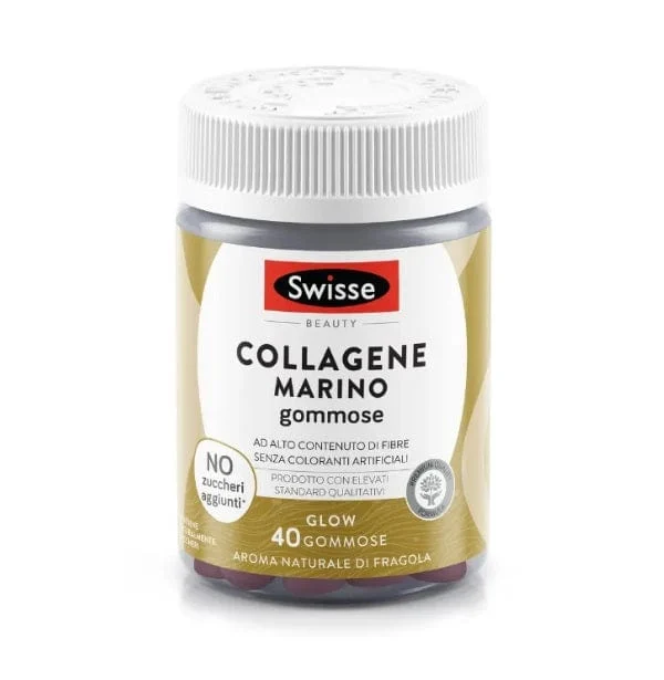 SWISSE Collagene Marino 40 Gommose Aroma Naturale Di Fragola