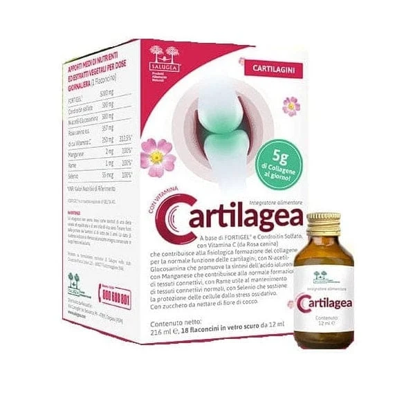 SALUGEA Cartilagea Cartilagini 18 Flaconcini da 12 ml
