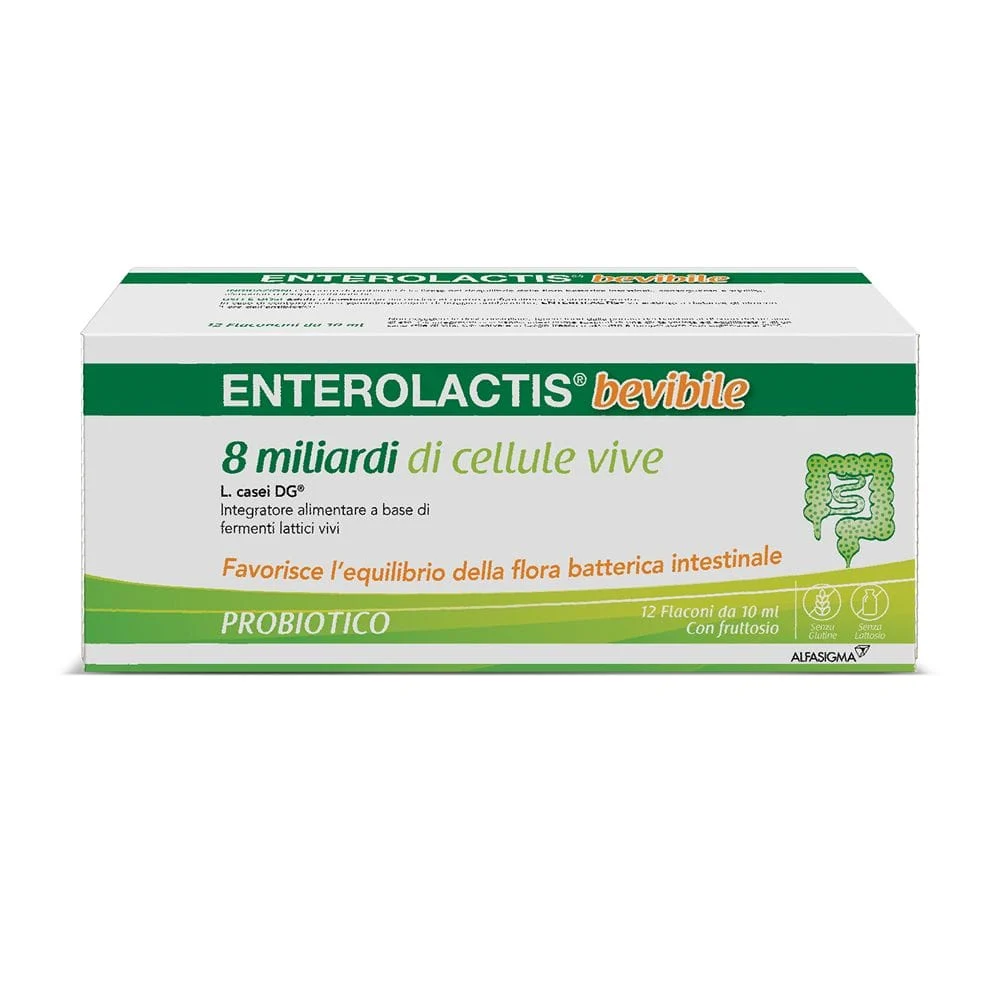 ENTEROLACTIS Bevibile 12 Flaconcini Da 10 ml