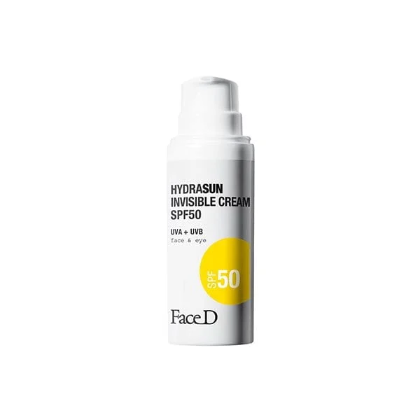FACED Hydrasun Invisible Cream SPF50 Fluido Solare Viso Occhi 50 ml
