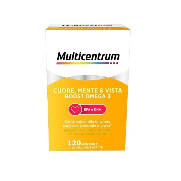 MULTICENTRUM Cuore Mente e Vista Boost Omega3 120 Mini Perle