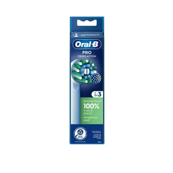 ORAL B Refill EB 50-3 Cross Action 3 Testine Di Ricambio