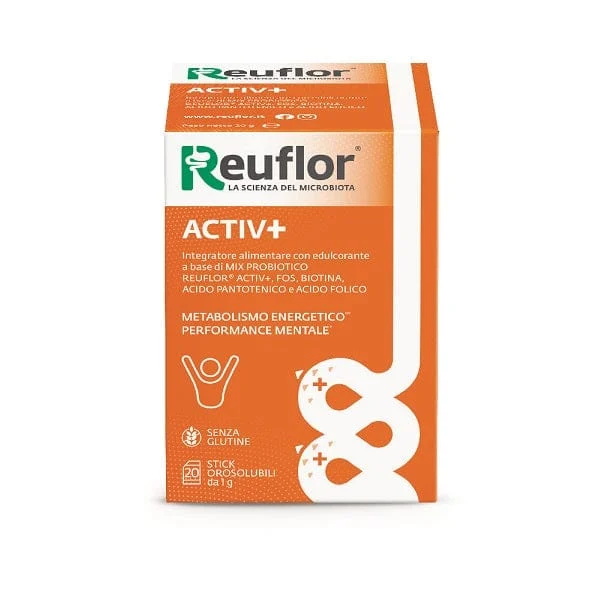 REUFLOR Activ+ Integratore Alimentare 20 Stick Orosolubili