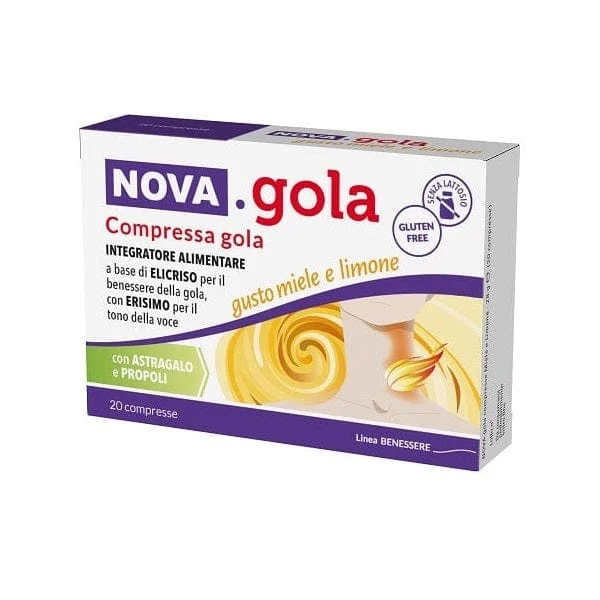 NOVA ARGENTIA Nova.Gola Gusto Miele e Limone 20 Compresse