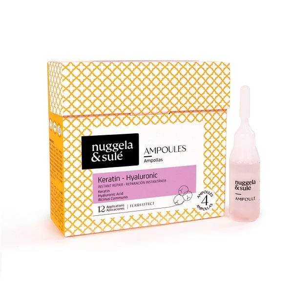 NUGGELA & SULE Keratin Hyaluronic Ampoules 4 x 10 ml Fiale