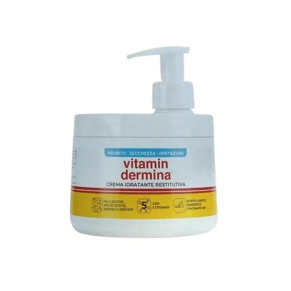 VITAMINDERMINA Crema Idratante Restitutiva Dispenser 400 ml