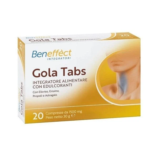 BENEFFECT INTEGRATORI Gola Tabs 20 Compresse