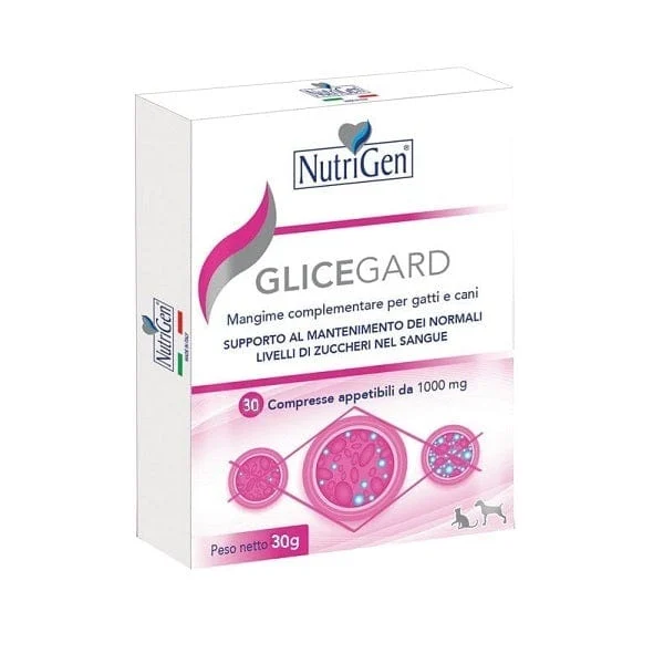 NUTRIGEN ITALIA GliceGard Mangime Complementare Cani Gatti 30 Compresse
