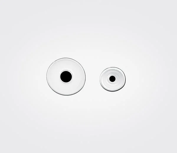 Ellepi, orecchini asimmetrici in vetro e argento - Blueside Design Shop