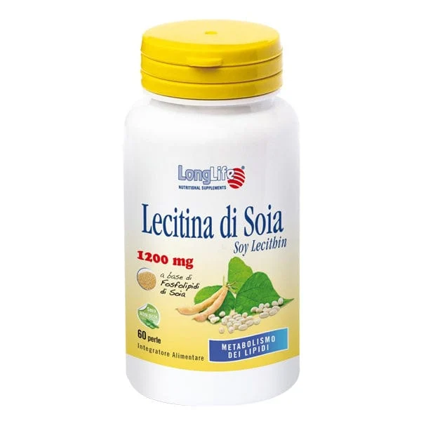 LONGLIFE Lecitina Di Soia Integratore Alimentare 1200 mg 60 Perle