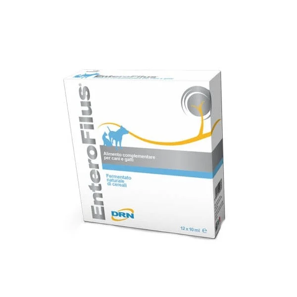 ENTEROFILUS Mangime Complementare Per Cani E Gatti 12 Fiale Da 10 ml