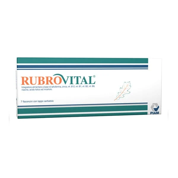 RUBROVITAL Integratore Alimentare 7 Flaconcini
