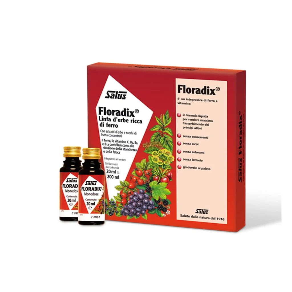 SALUS Floradix Ferro Integratore 10 Flaconcini 20 ml