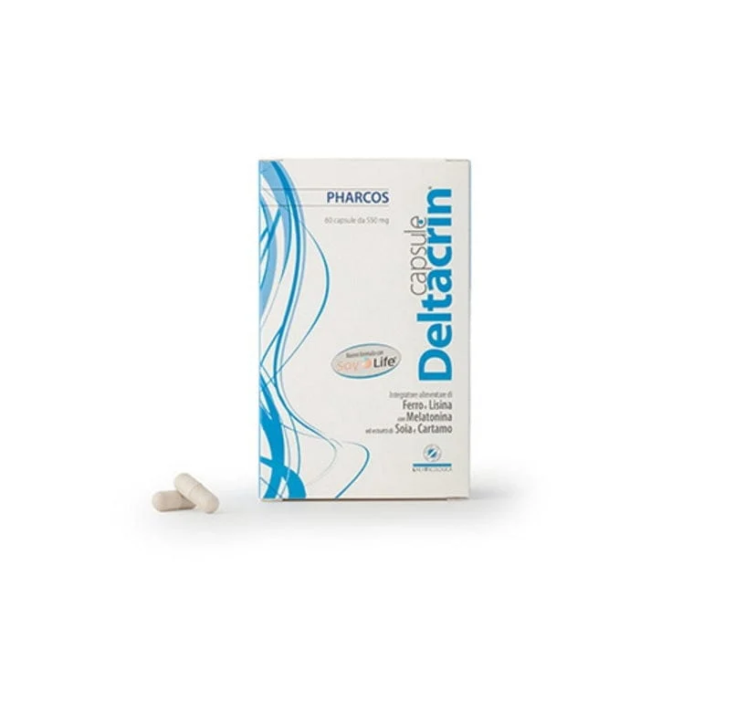 PHARCOS Deltacrin Integratore Alimentare Anticaduta 60 Capsule