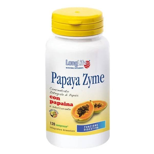 LONGLIFE Papaya Zyme Integratore Alimentare 120 Tavolette