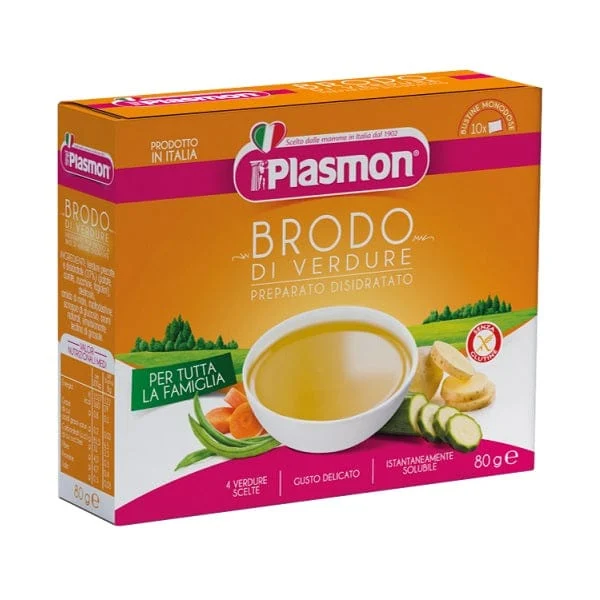 PLASMON Brodo Di Verdura Disidratato 10 Buste da 8 g
