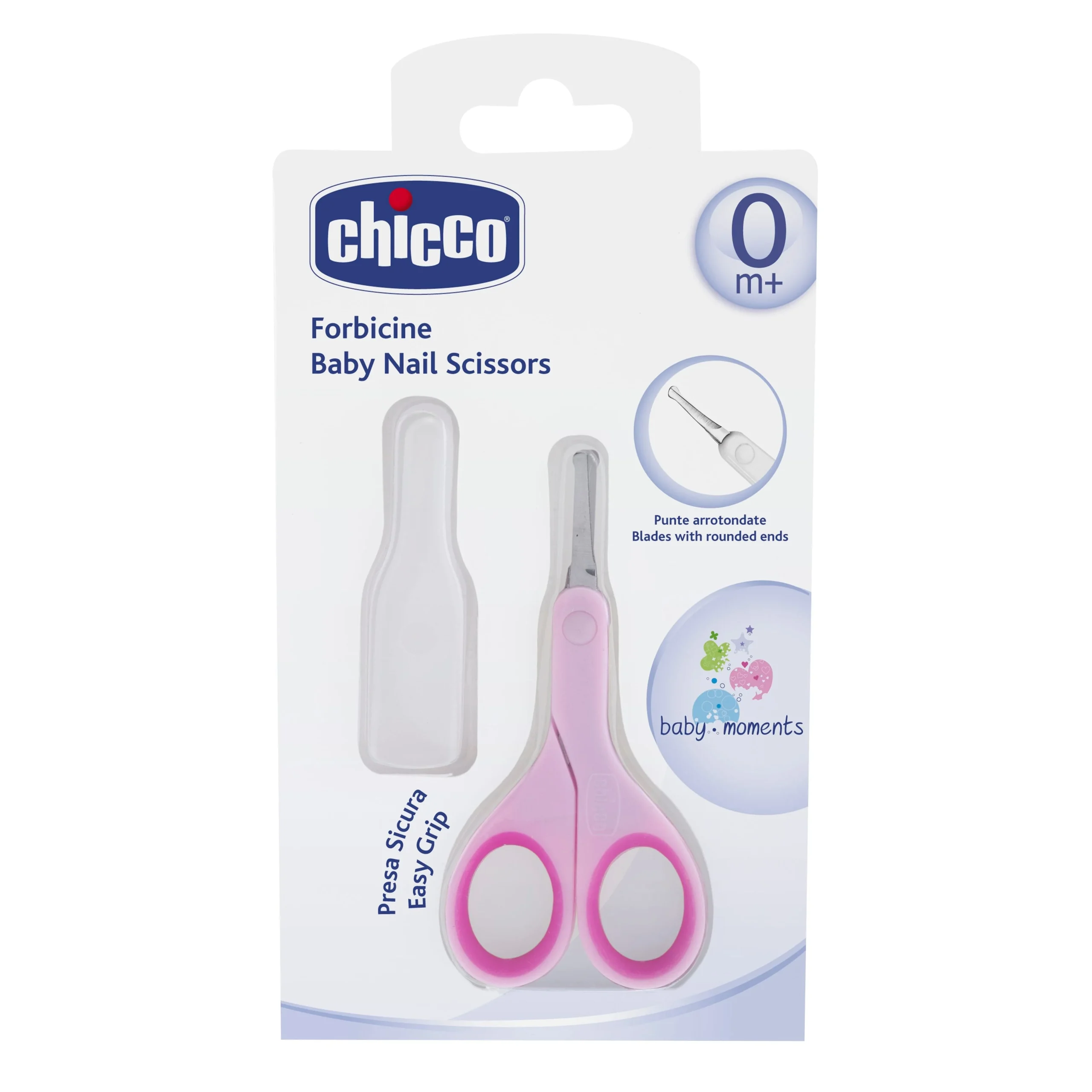CHICCO Forbicine Punte Arrotondate Rosa