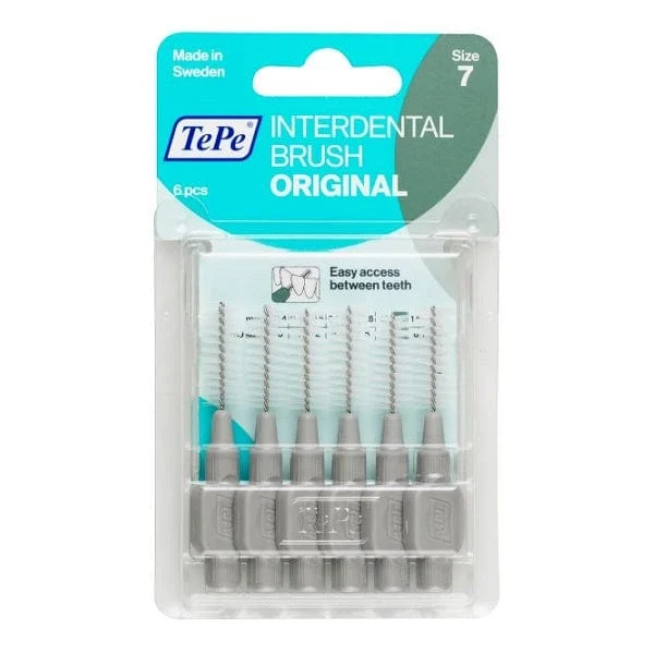 TEPE Original Grigio Scovolino Per Pulizia Interdentale Misura ISO 7 (filo 1,3 mm) 6 Pezzi