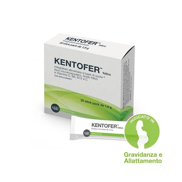S&R FARMACEUTICI Kentofer Folico 20 Bustine Stick Pack Da 1,6 g
