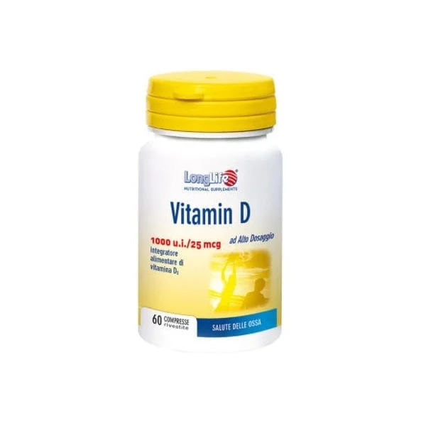 LONGLIFE Vitamina D 1000UI 60 Compresse Vitamina D3