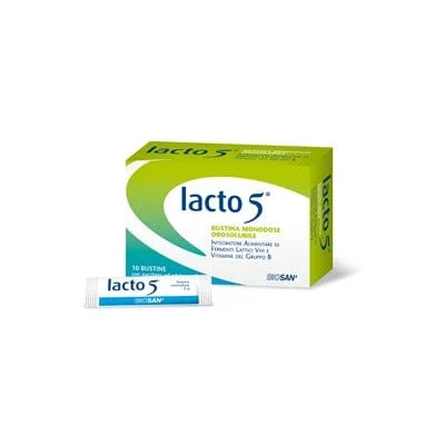 LACTO 5 10 Bustine Monodose Orosolubili