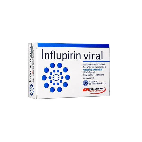 POOL PHARMA Influpirin Viral Con Zinco E Vitamina C 30 Compresse