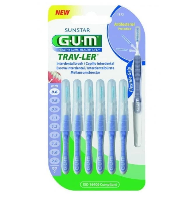GUM Travler Scovolino 0,6 mm 1312 6 Pezzi