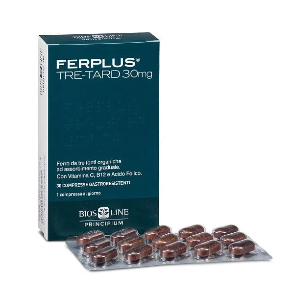 BIOS LINE Ferplus Tre-Tard 30 Capsule
