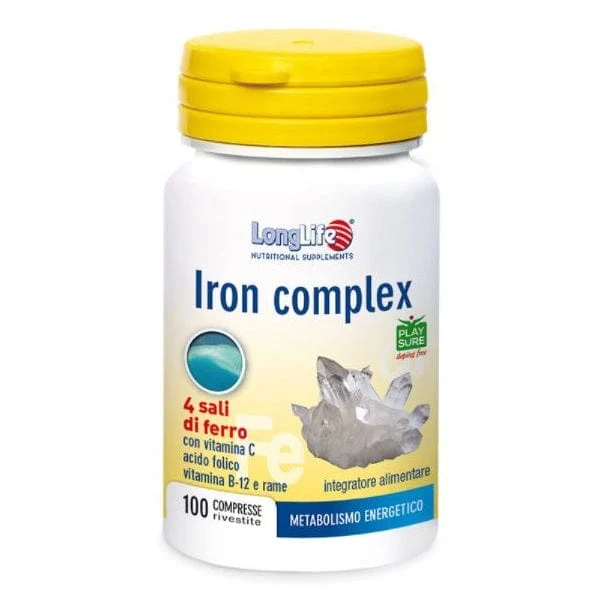 LONGLIFE Iron Complex Flacone 100 Compresse da 0,600 g