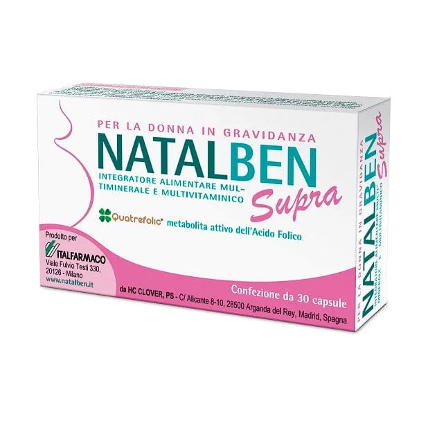 NATALBEN Supra Integratore 30 Capsule