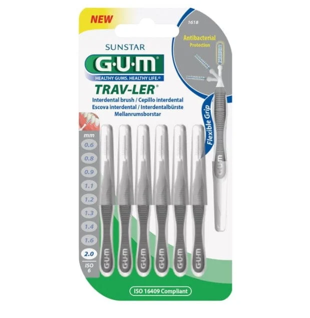 GUM Travler Scovolino 2,0 mm 1618 6 Pezzi