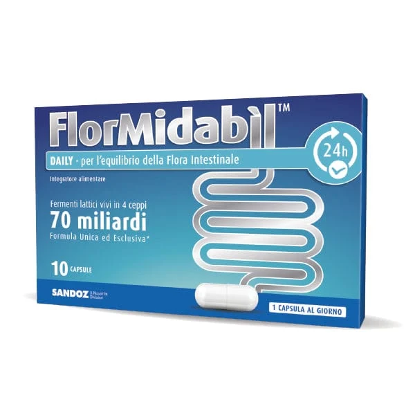 FLORMIDABIL Daily Integratore Alimentare 10 Capsule