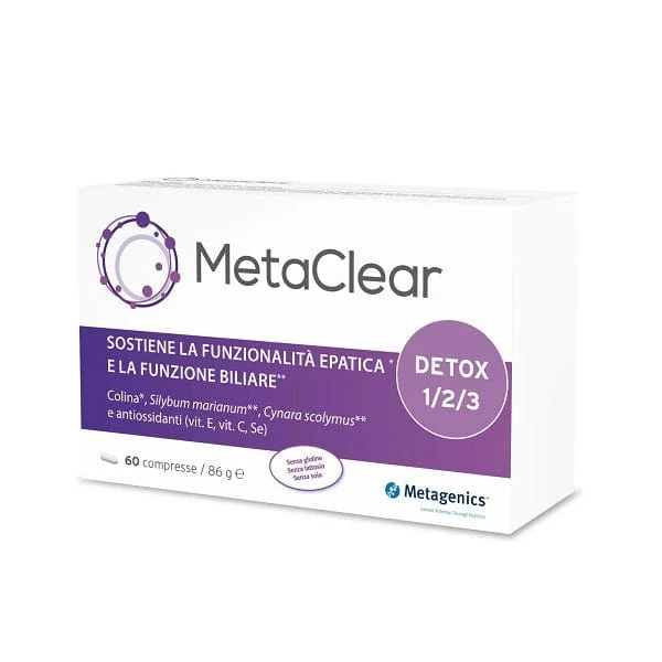 METAGENICS MetaClear Integratore 60 Compresse