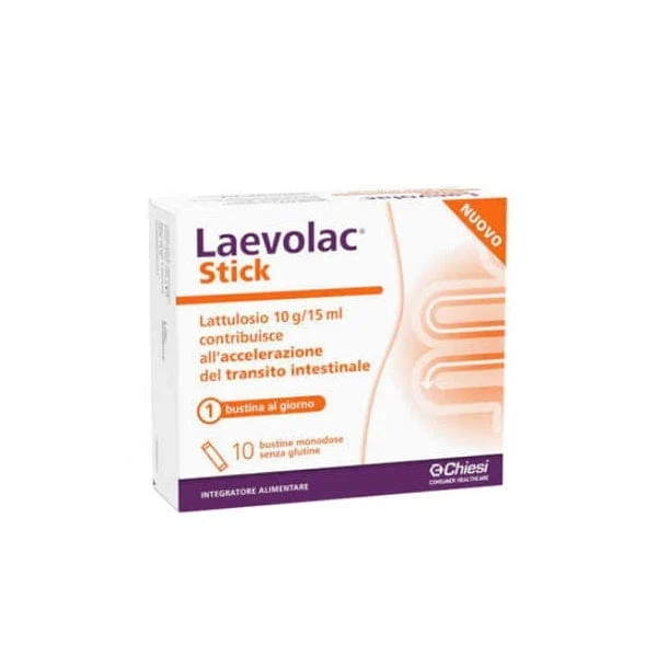LAEVOLAC Stick 10 Bustine Monodose Da 15 ml 10 g Di Lattulosio