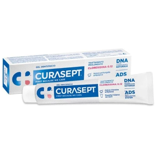 CURASEPT ADS DNA Trattamento Prolungato Gel Dentifricio 75 ml Clorexidina 0.12
